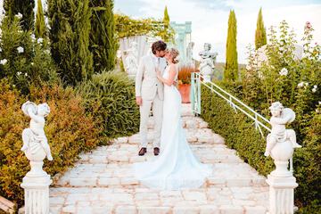 Outdoor wedding area
