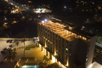 Outdoor banquet area