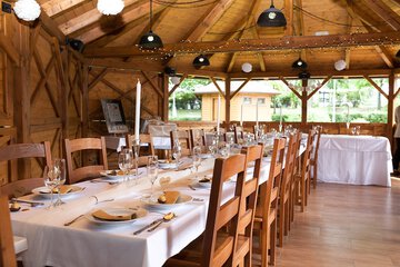 Outdoor wedding area