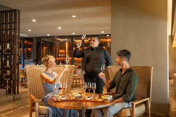 Couples dining