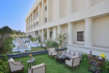 Outdoor banquet area
