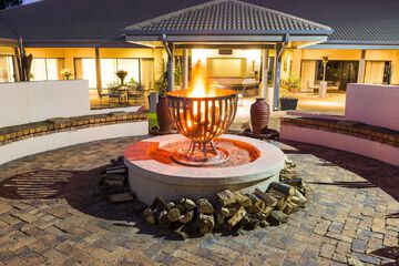 Outdoor banquet area