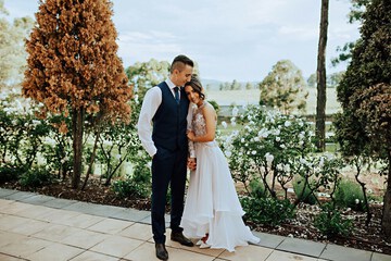 Outdoor wedding area