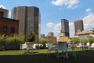 Outdoor wedding area