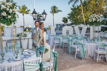 Outdoor wedding area