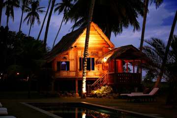 Front of property - evening/night