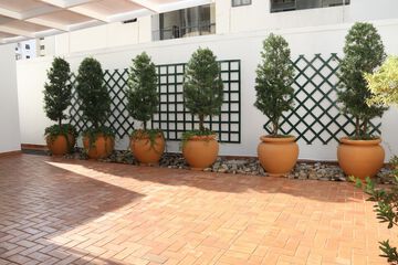Outdoor banquet area