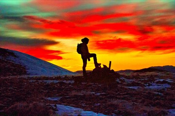 Outdoor rock climbing