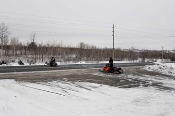 Snowmobiling