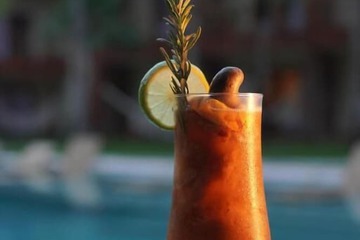 Poolside bar
