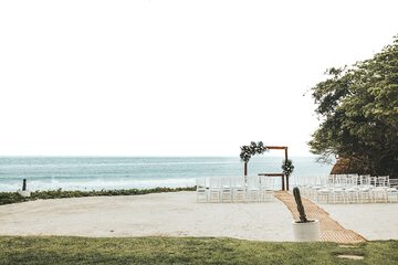 Outdoor wedding area