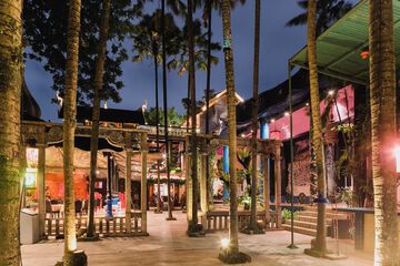 Outdoor wedding area