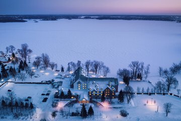 Front of property - evening/night