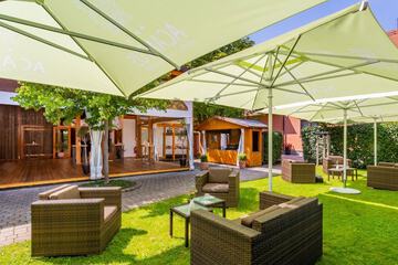 Outdoor wedding area