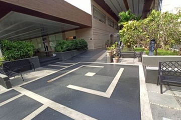 Outdoor banquet area