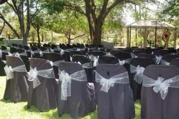 Outdoor wedding area