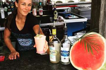 Poolside bar