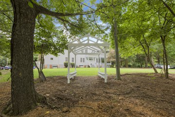 Outdoor wedding area