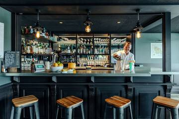 Poolside bar