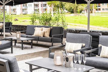 Outdoor wedding area