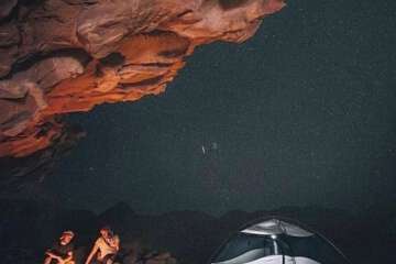 Outdoor rock climbing