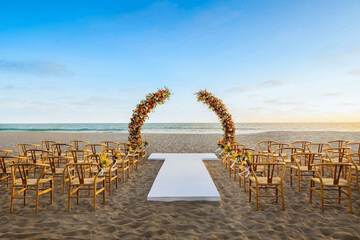 Outdoor wedding area