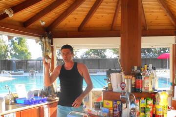 Poolside bar