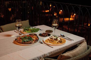 Couples dining