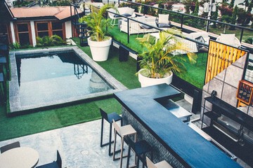 Poolside bar