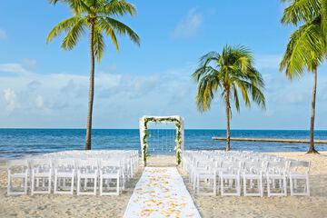 Outdoor wedding area