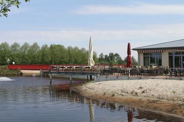 Outdoor banquet area