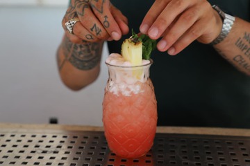 Poolside bar