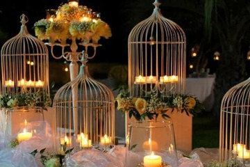 Outdoor wedding area