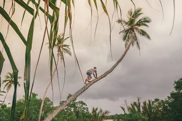 Outdoor rock climbing