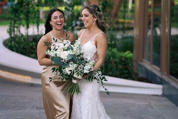 Outdoor wedding area