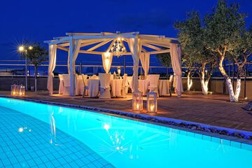 Outdoor wedding area