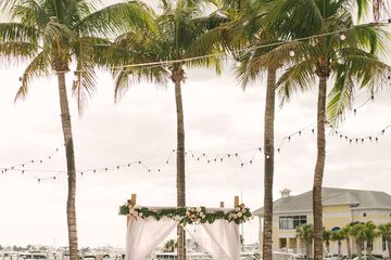 Outdoor wedding area