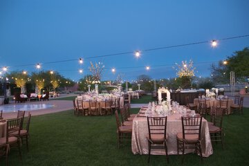 Outdoor wedding area