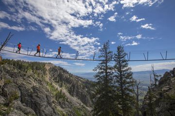 Outdoor rock climbing