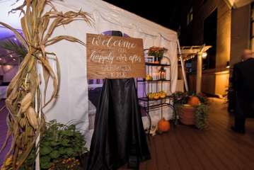 Outdoor wedding area