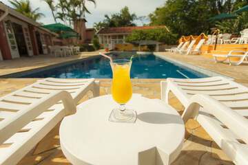 Poolside bar