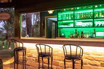 Poolside bar