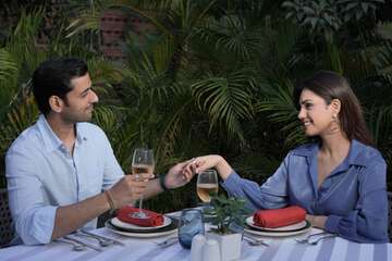 Couples dining