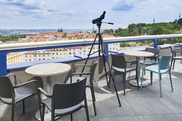 Outdoor banquet area