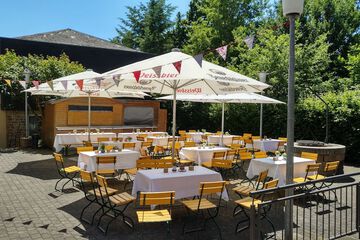 Outdoor wedding area