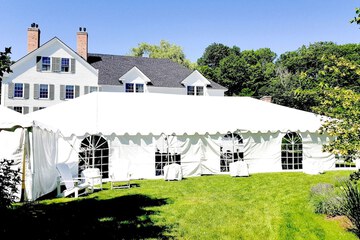 Outdoor wedding area
