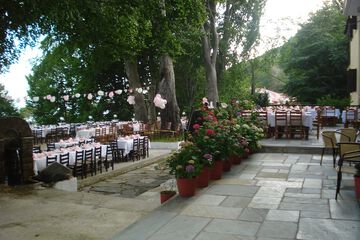 Outdoor wedding area