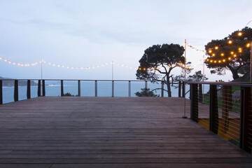 Outdoor wedding area