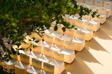 Outdoor wedding area