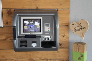 Check-in/check-out kiosk